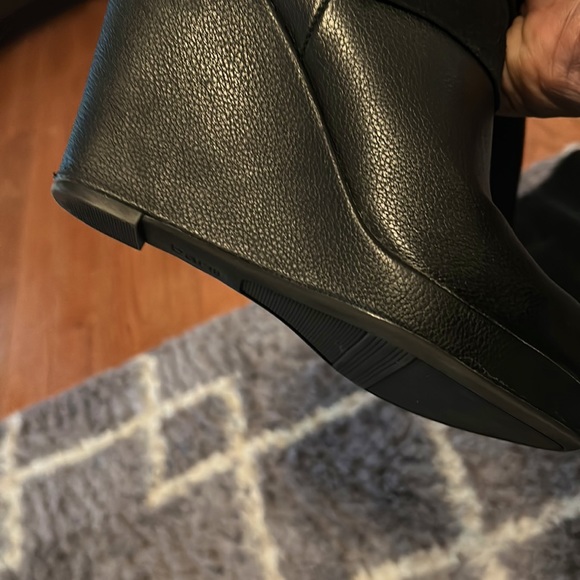 Leather Wedge Boots Bar III - Picture 5 of 6